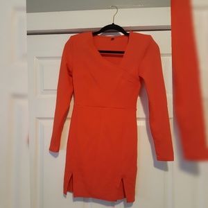 Cut Out shoulder  Pad mini dress